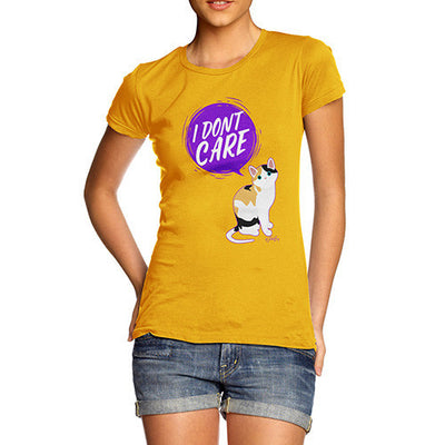 I Don't Care Cat Women's T-Shirt