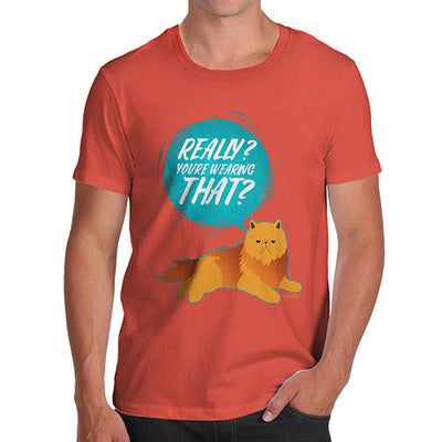 Judgemental Cat Men's T-Shirt
