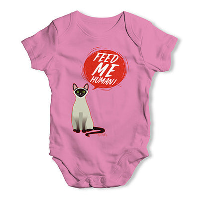 Feed Me Cat Baby Unisex Baby Grow Bodysuit