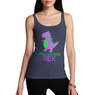 Personalised Cute T-Rex Women's Tank Top