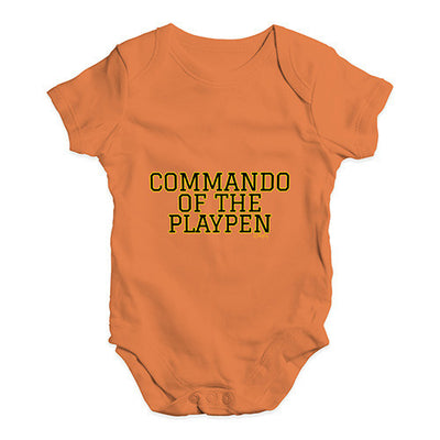 Commando Of The Playpen Baby Unisex Babygrow Bodysuit Onesies