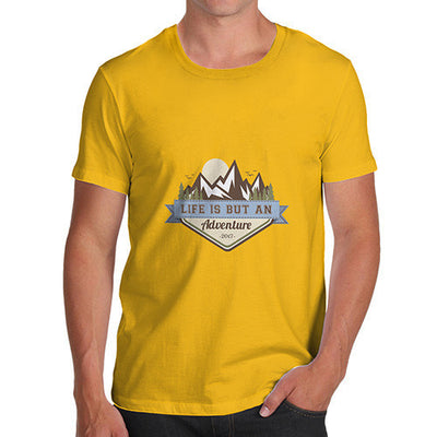 Life Is But An Adventure Mountains Men's T-Shirt