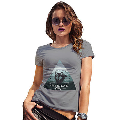 American Wolf Dark Landscape Women's T-Shirt