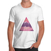 Les Alpes Pink Refuge Triangle Men's T-Shirt