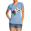 Algeria Football Flag Paint Splat Women's T-Shirt