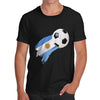 Argentina Football Flag Paint Splat Men's T-Shirt