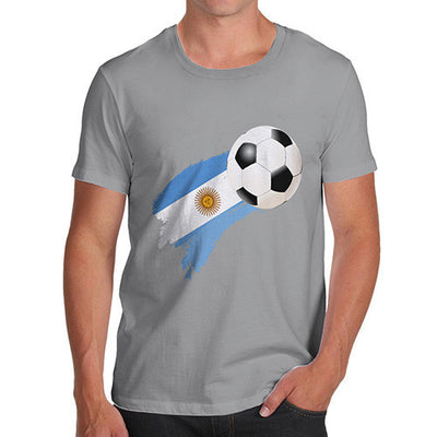 Argentina Football Flag Paint Splat Men's T-Shirt