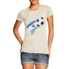 Argentina Football Flag Paint Splat Women's T-Shirt