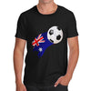 Australia Football Flag Paint Splat Men's T-Shirt