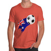 Australia Football Flag Paint Splat Men's T-Shirt