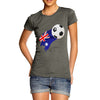 Australia Football Flag Paint Splat Women's T-Shirt