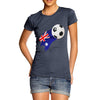 Australia Football Flag Paint Splat Women's T-Shirt