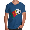 Cameroon Football Flag Paint Splat Men's T-Shirt