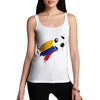 Colombia Football Flag Paint Splat Women's Tank Top