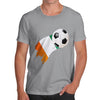 Ivory Coast Football Flag Paint Splat Men's T-Shirt