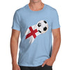 England Football Flag Paint Splat Men's T-Shirt