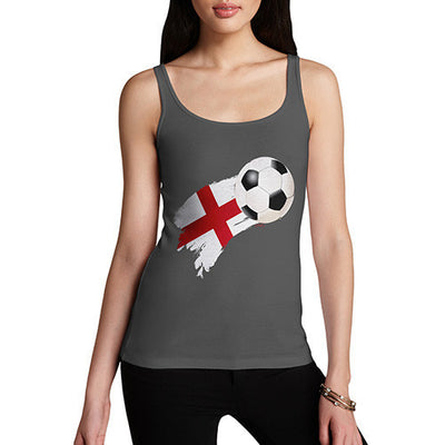England Football Flag Paint Splat Women's Tank Top