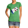 France Football Flag Paint Splat Women's T-Shirt