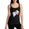 France Football Flag Paint Splat Women's Tank Top