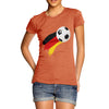 Germany Football Flag Paint Splat Women's T-Shirt