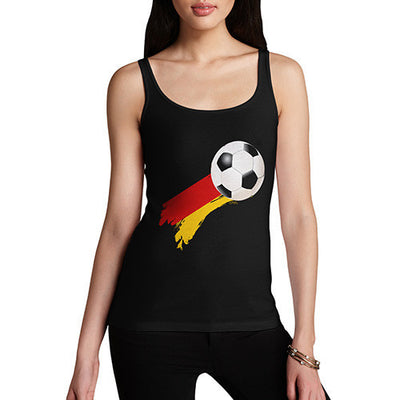 Germany Football Flag Paint Splat Women's Tank Top