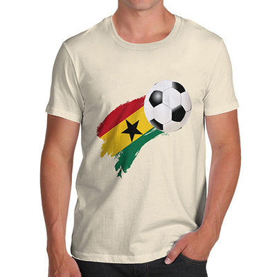 Ghana Football Flag Paint Splat Men's T-Shirt