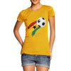 Ghana Football Flag Paint Splat Women's T-Shirt