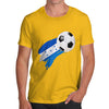 Honduras Football Flag Paint Splat Men's T-Shirt