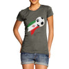 Iran Football Flag Paint Splat Women's T-Shirt
