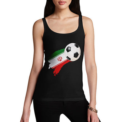 Iran Football Flag Paint Splat Women's Tank Top