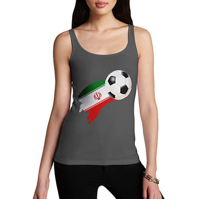 Iran Football Flag Paint Splat Women's Tank Top