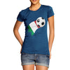 Italy Football Flag Paint Splat Women's T-Shirt