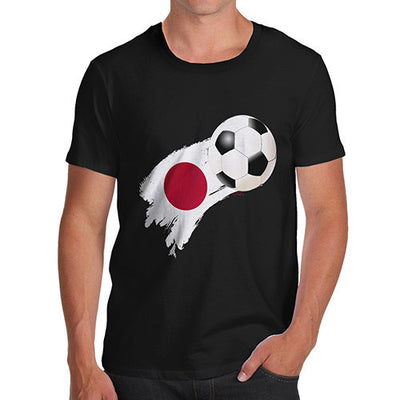Japan Football Flag Paint Splat Men's T-Shirt