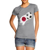 Japan Football Flag Paint Splat Women's T-Shirt