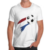 Netherlands Football Flag Paint Splat Men's T-Shirt