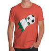 Nigeria Football Flag Paint Splat Men's T-Shirt