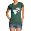 Nigeria Football Flag Paint Splat Women's T-Shirt