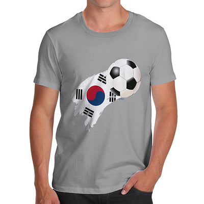 South Korea Football Flag Paint Splat Men's T-Shirt