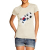 South Korea Football Flag Paint Splat Women's T-Shirt