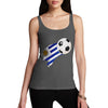 Uruguay Football Flag Paint Splat Women's Tank Top
