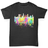 Los Angeles Skyline Ink Splats Boy's T-Shirt