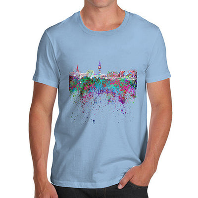 London Skyline Ink Splats Men's T-Shirt