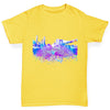 New York Skyline Ink Splats Boy's T-Shirt