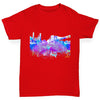 New York Skyline Ink Splats Girl's T-Shirt