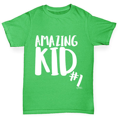 Amazing Kid Number 1 Boy's T-Shirt