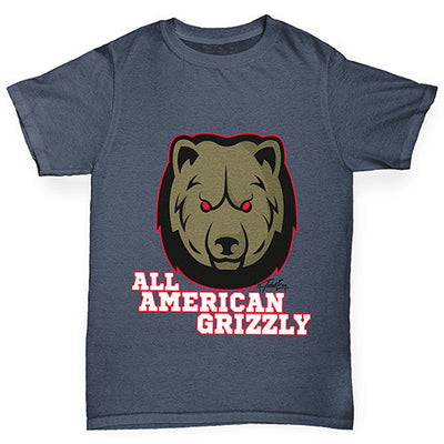 All American Grizzly Boy's T-Shirt