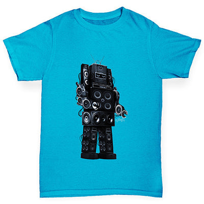Robot Speakers Girl's T-Shirt