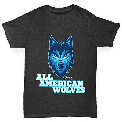 All American Wolves Boy's T-Shirt