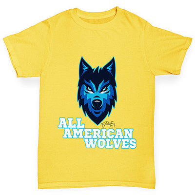 All American Wolves Girl's T-Shirt