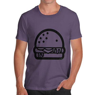 Burger Outline Men's T-Shirt